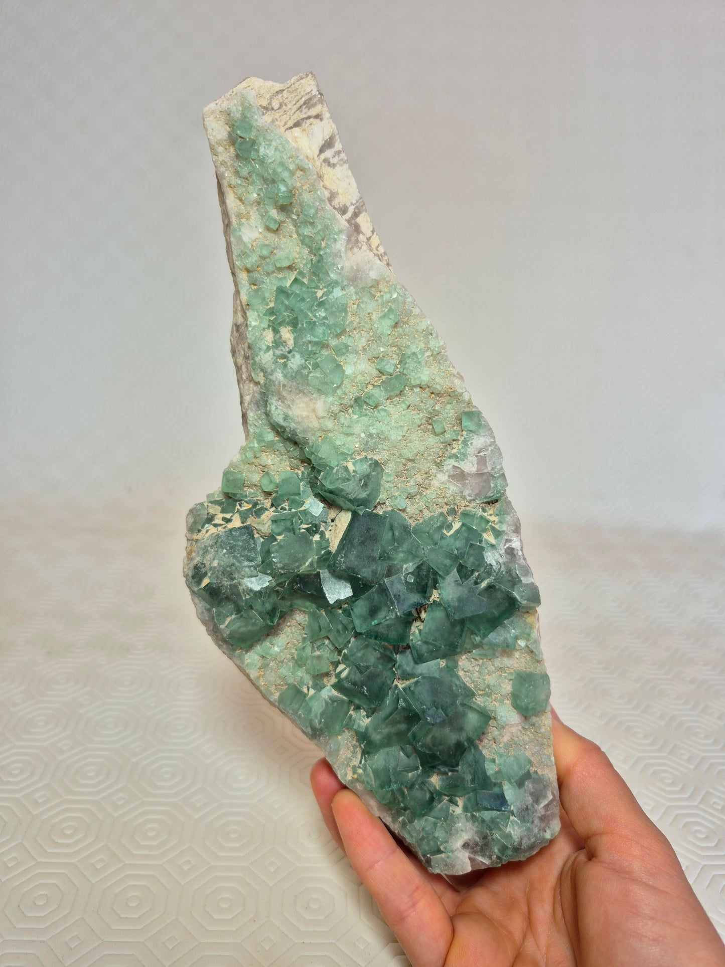Fluorite cubica verde