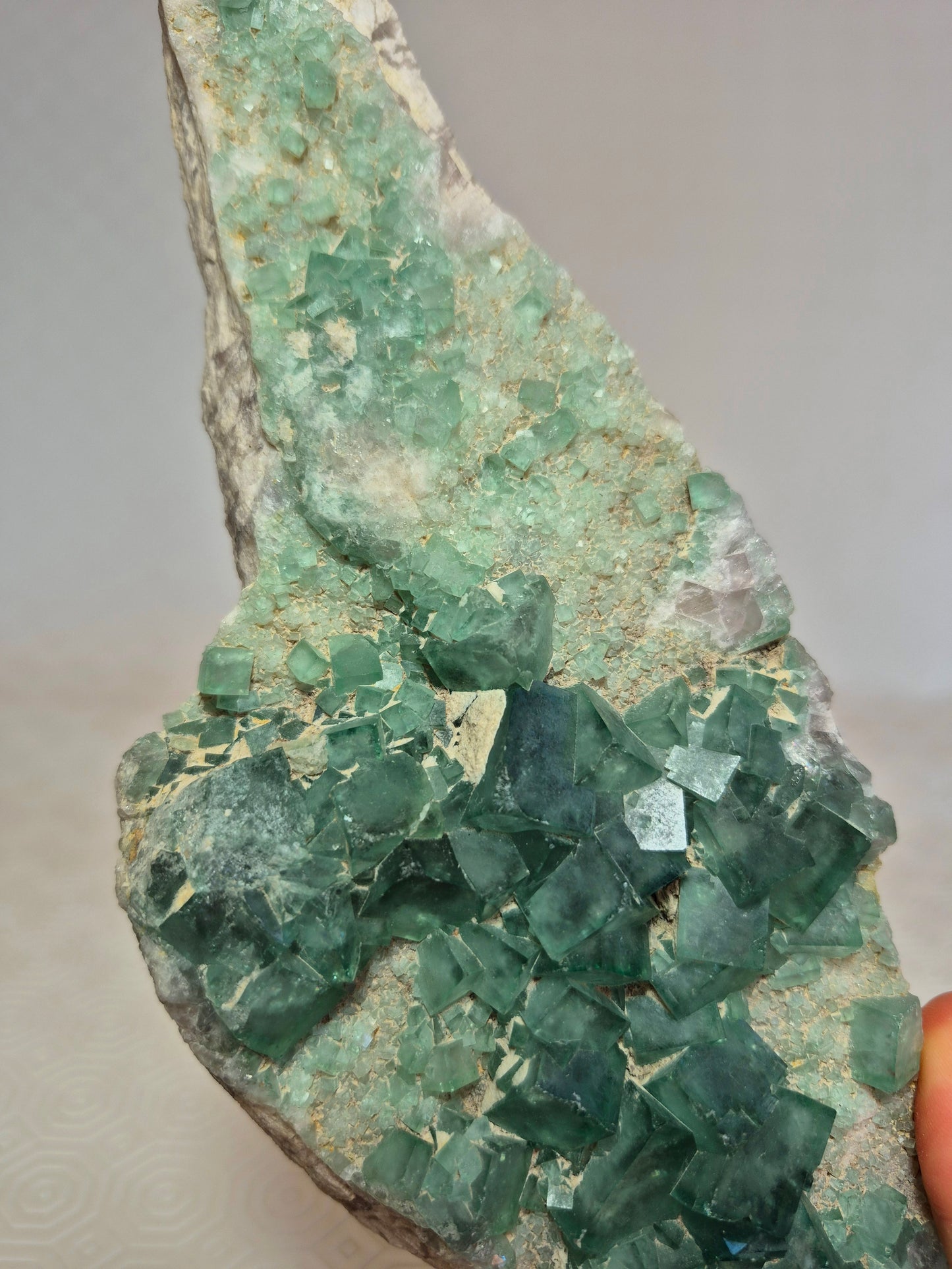 Fluorite cubica verde