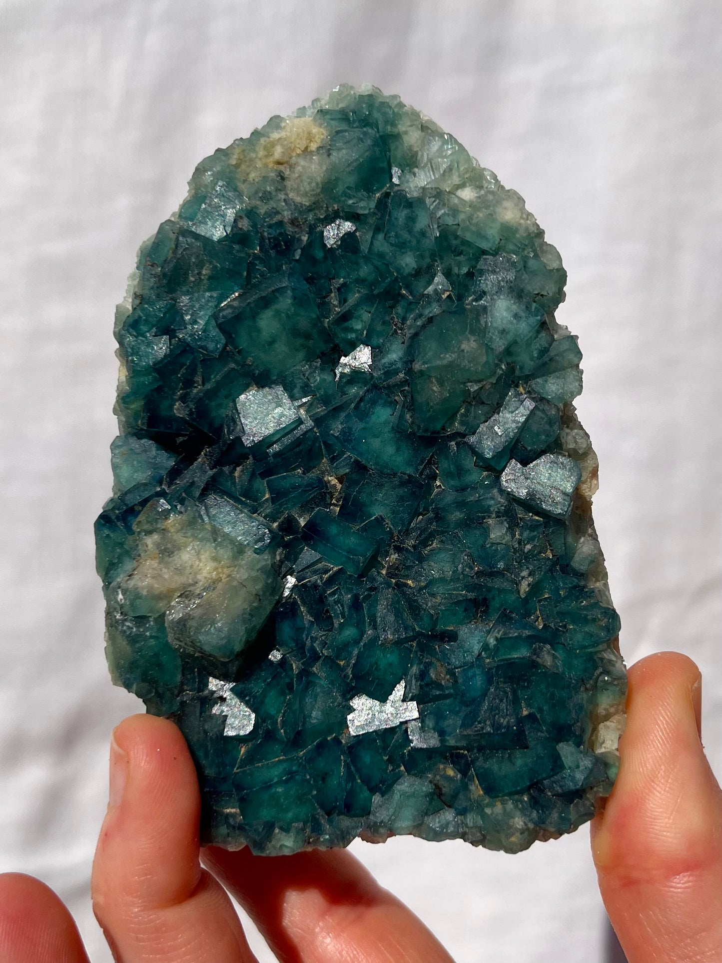 Fluorite cubica verde/blu