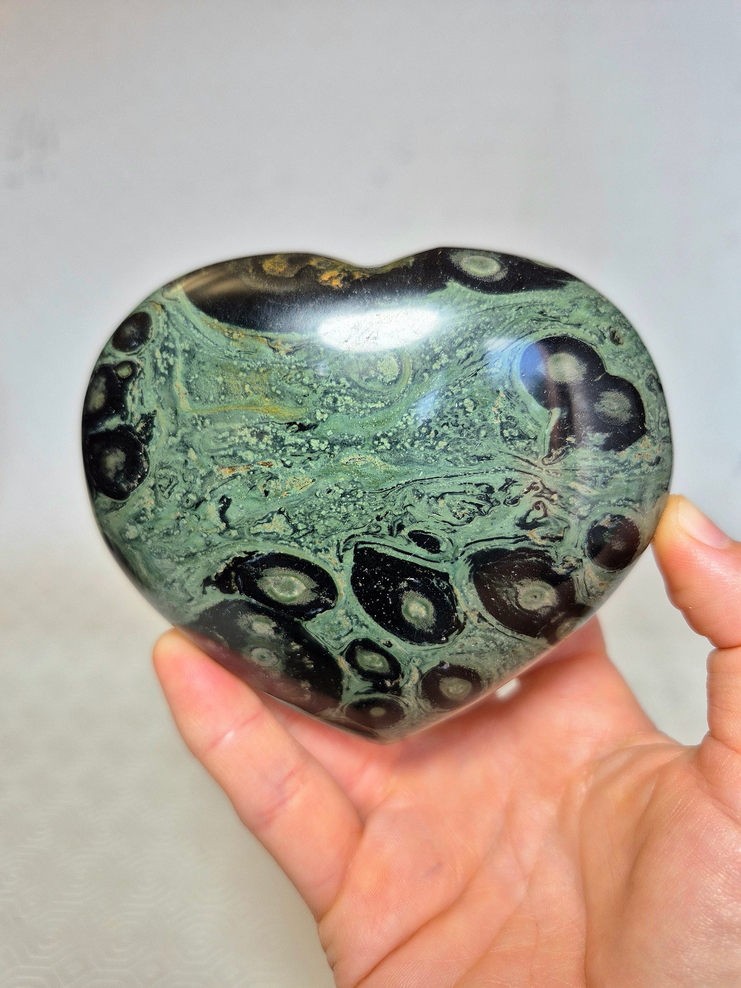 Cuore in Diaspro Kambaba