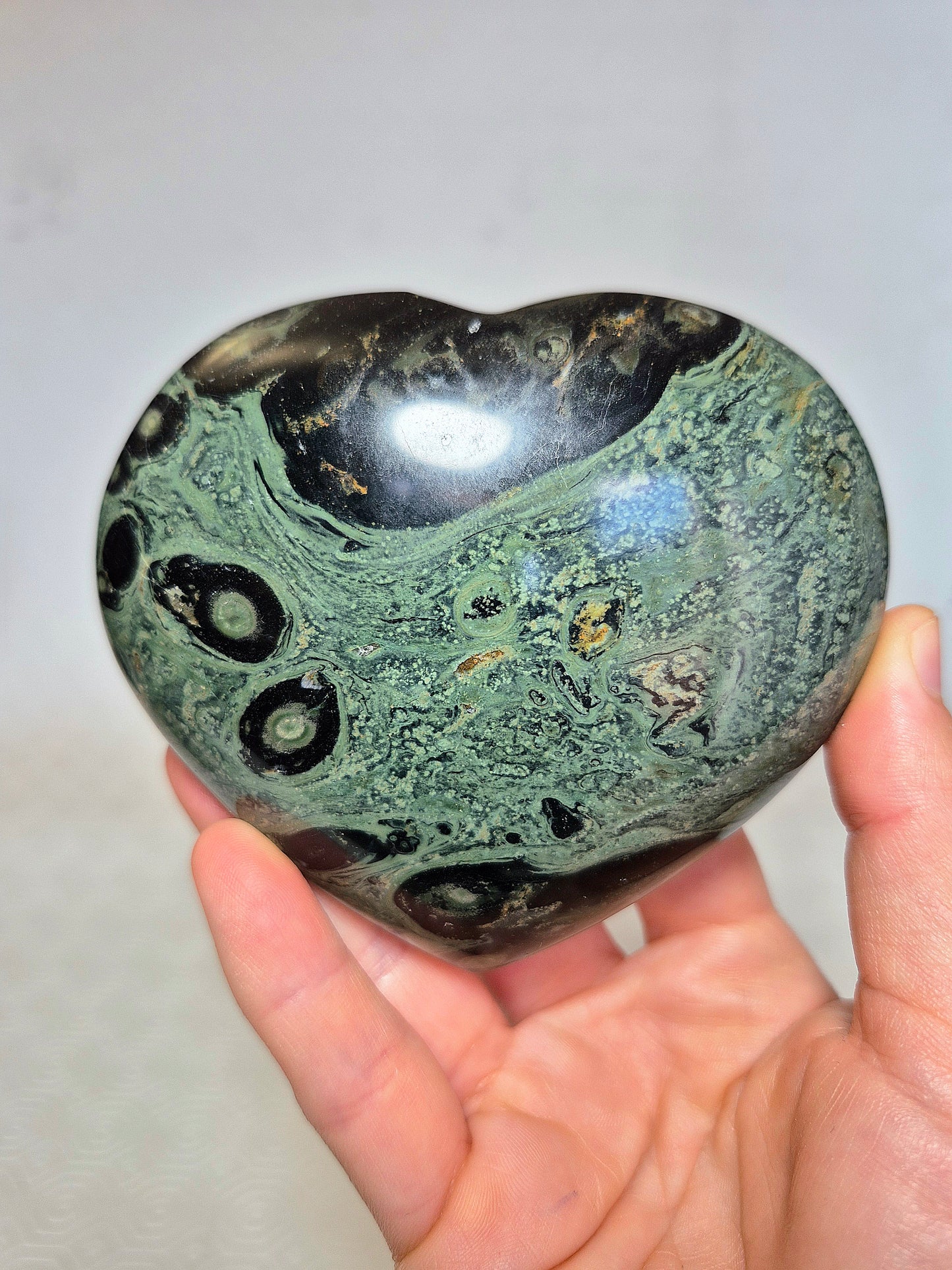 Cuore in Diaspro Kambaba