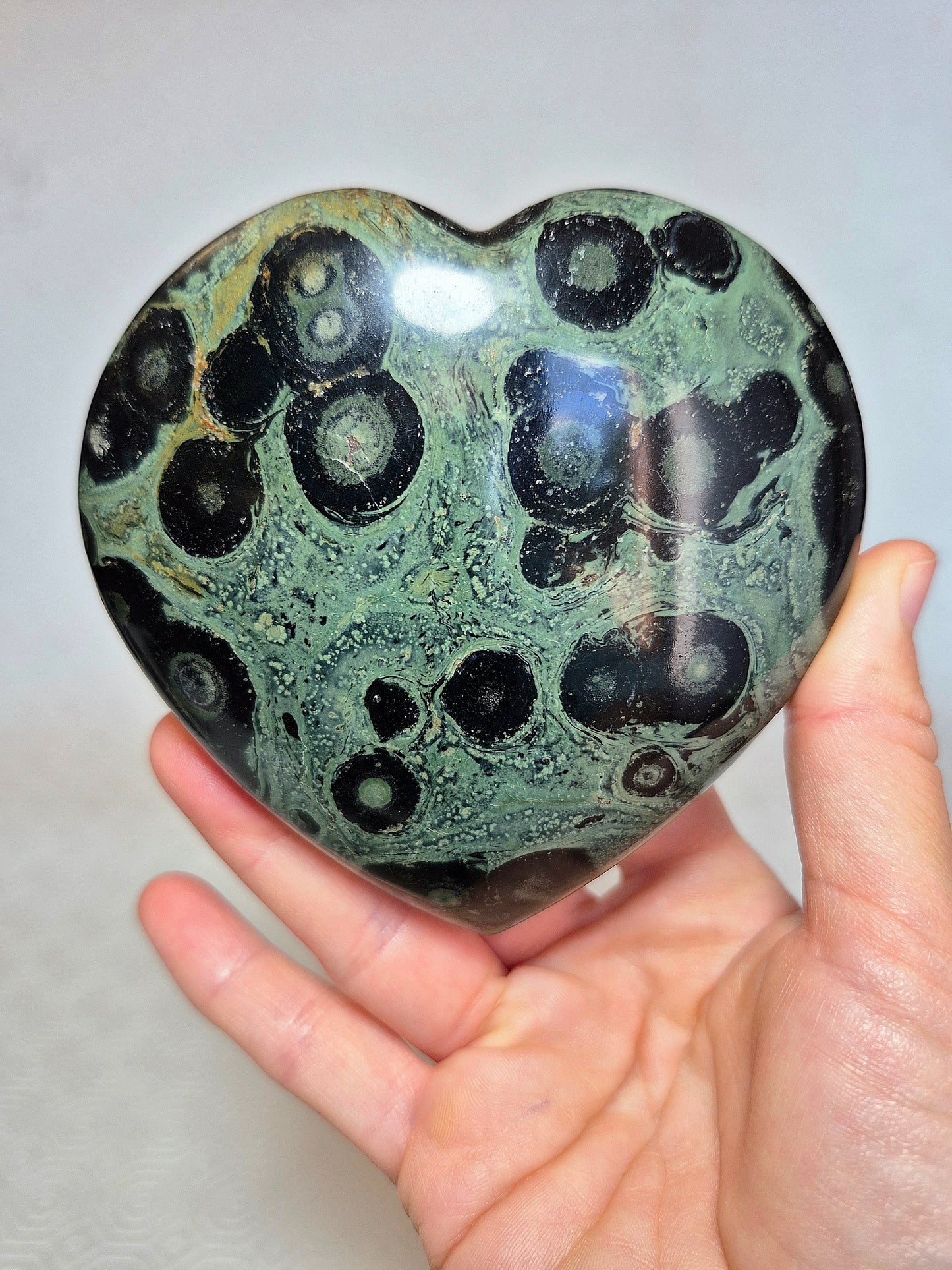 Cuore in Diaspro Kambaba