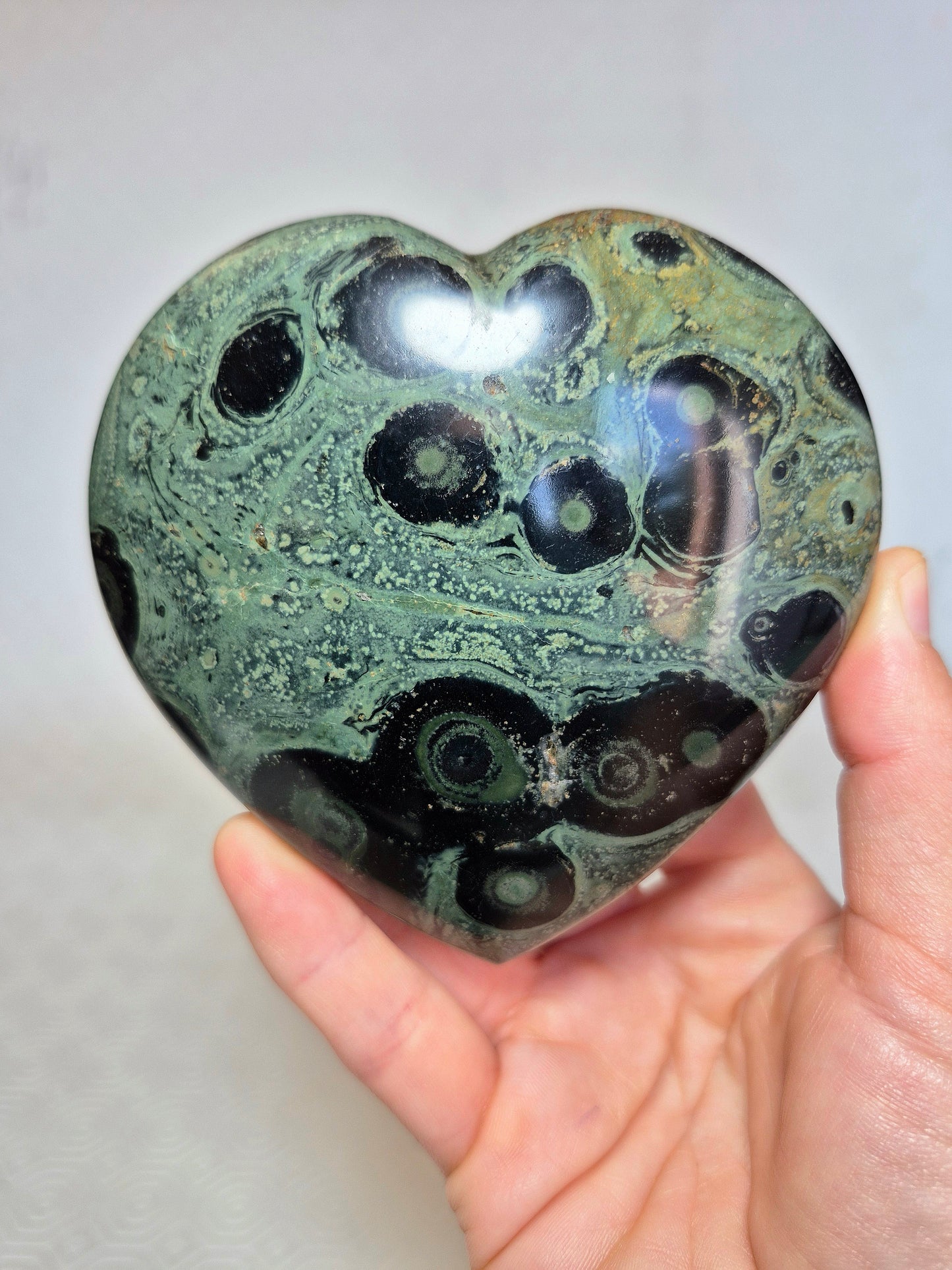 Cuore in Diaspro Kambaba