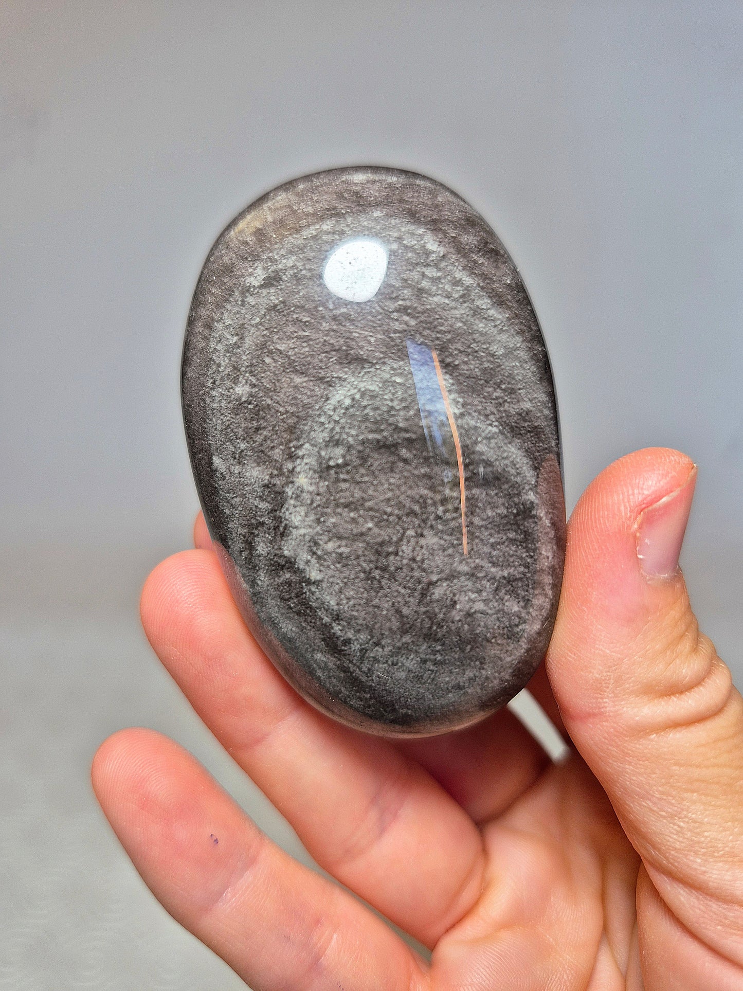 Forma Libera in Ossidiana Argentata