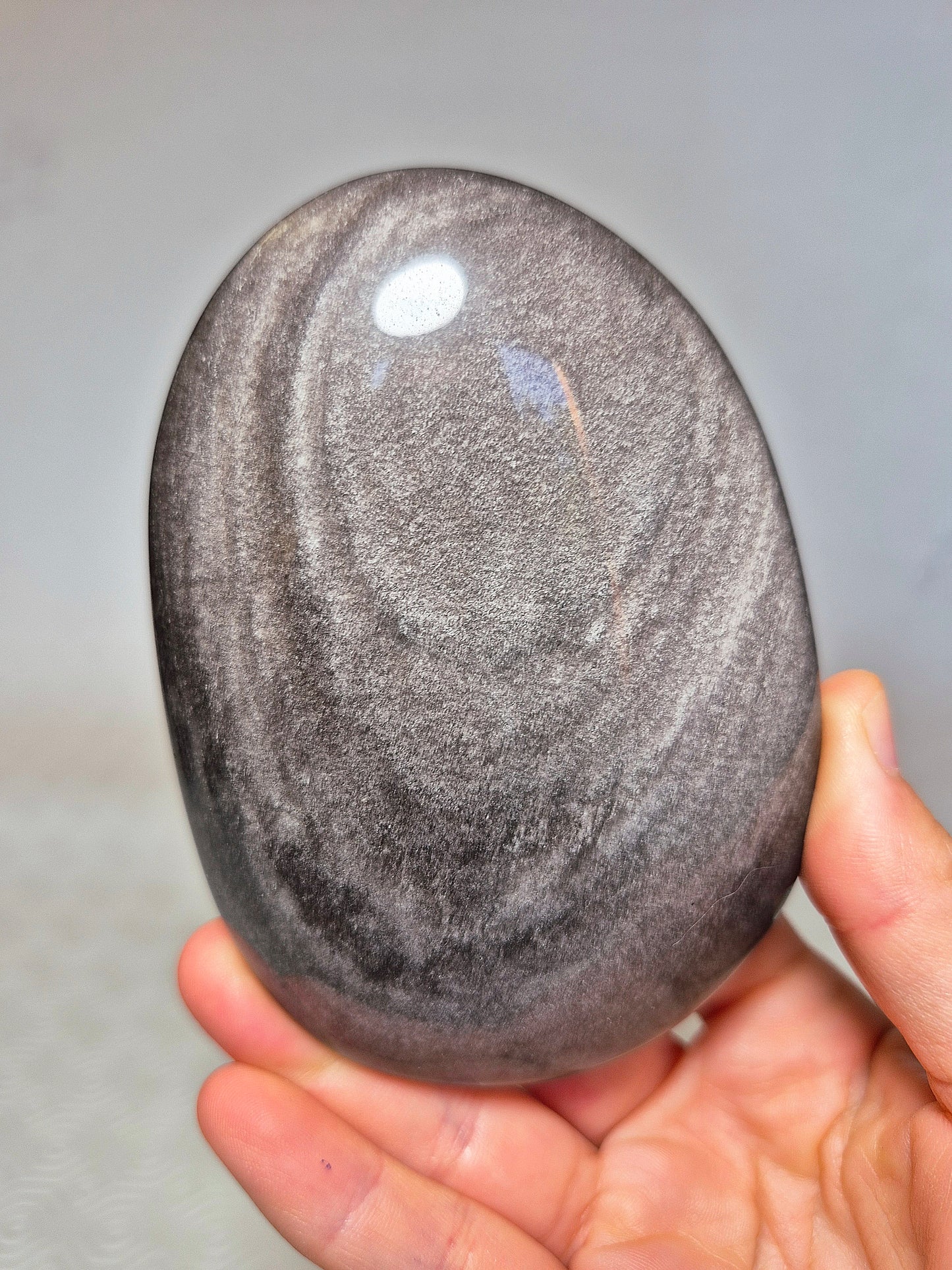 Forma Libera in Ossidiana Argentata