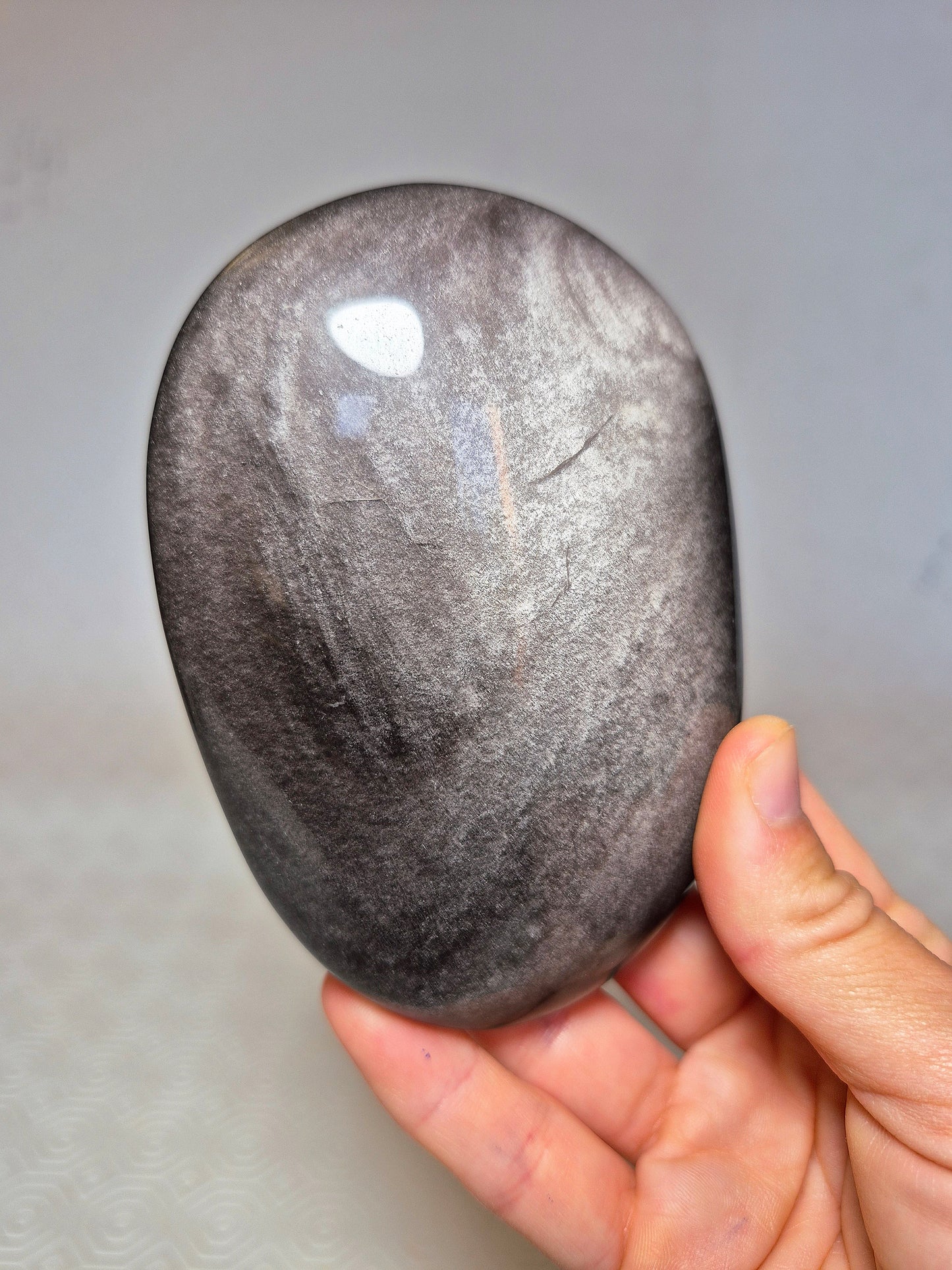 Forma Libera in Ossidiana Argentata