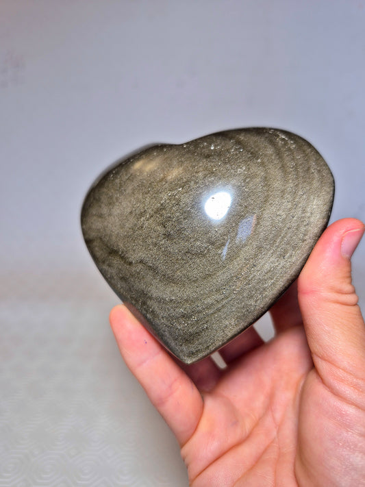 Cuore in Ossidiana Dorata