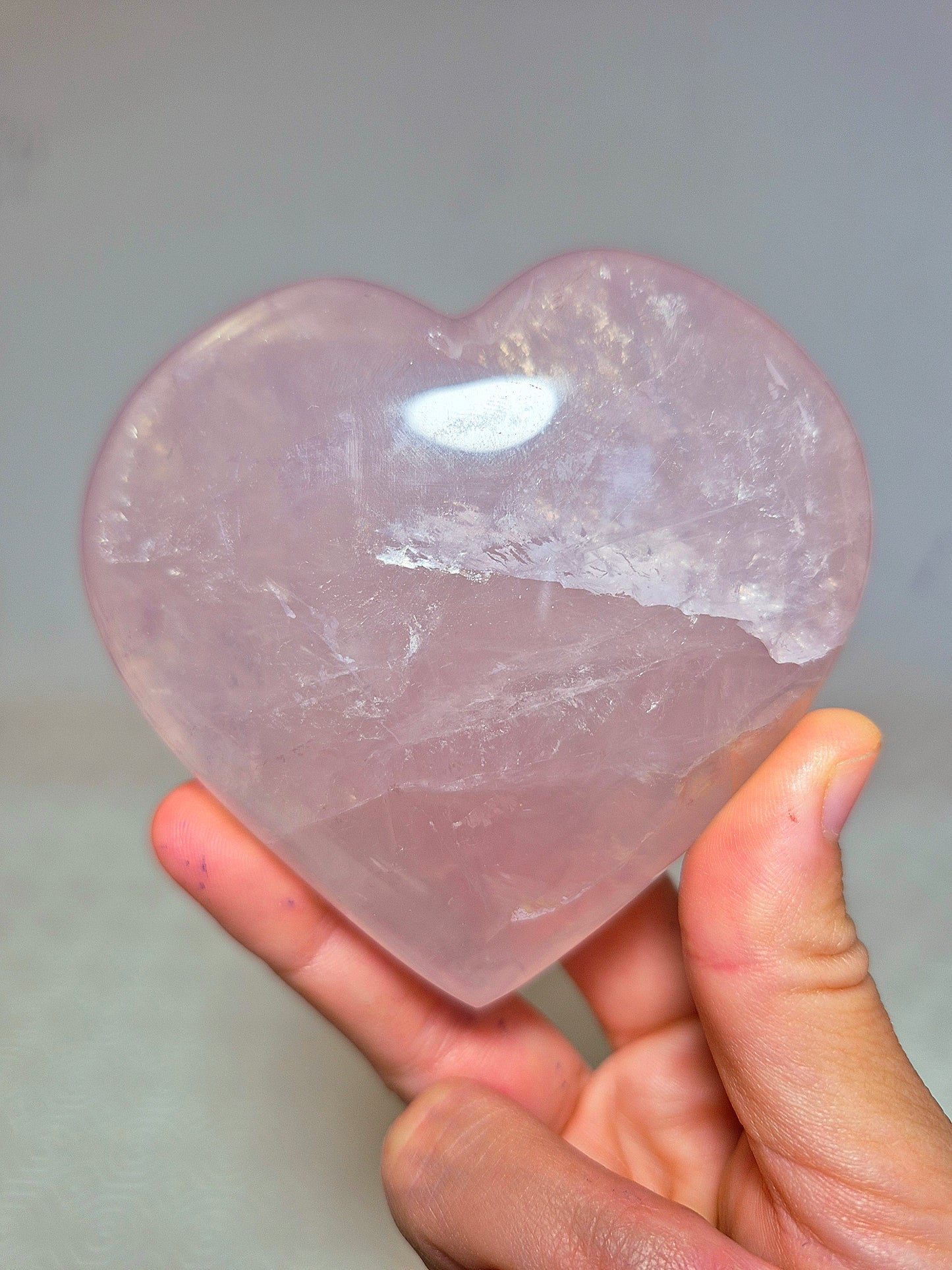 Cuore in Quarzo Rosa